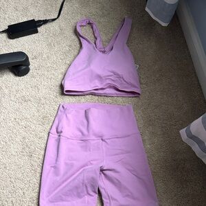 ALO Yoga Lavender Set